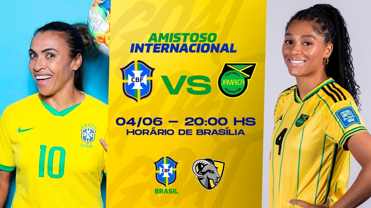 BRASIL X JAMAICA | AMISTOSO INTERNACIONAL | AO VIVO E COM IMAGENS