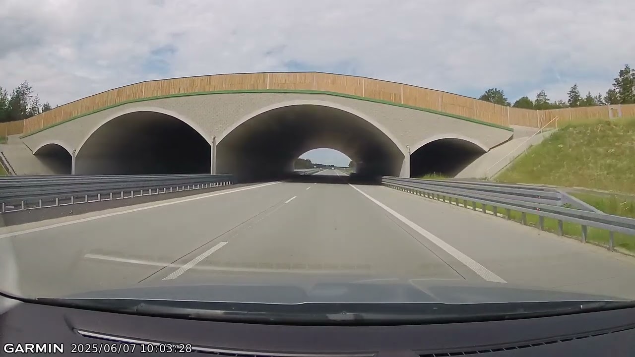 Wschodnia część autostrady A2 - przejazd od węzła Siedlce Południe do węzła Warszawa Lubelska
