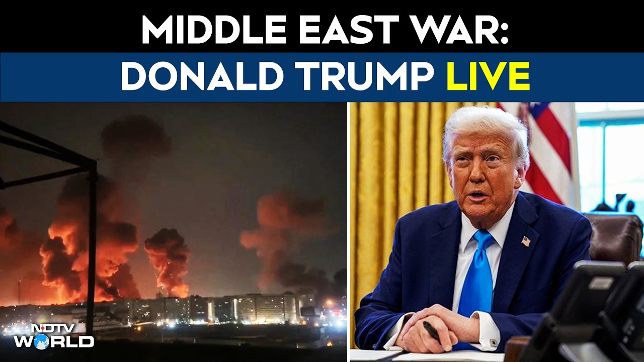 Donald Trump LIVE | Trump On Middle East War LIVE | US Iran War Latest Updates | Iran Israel News