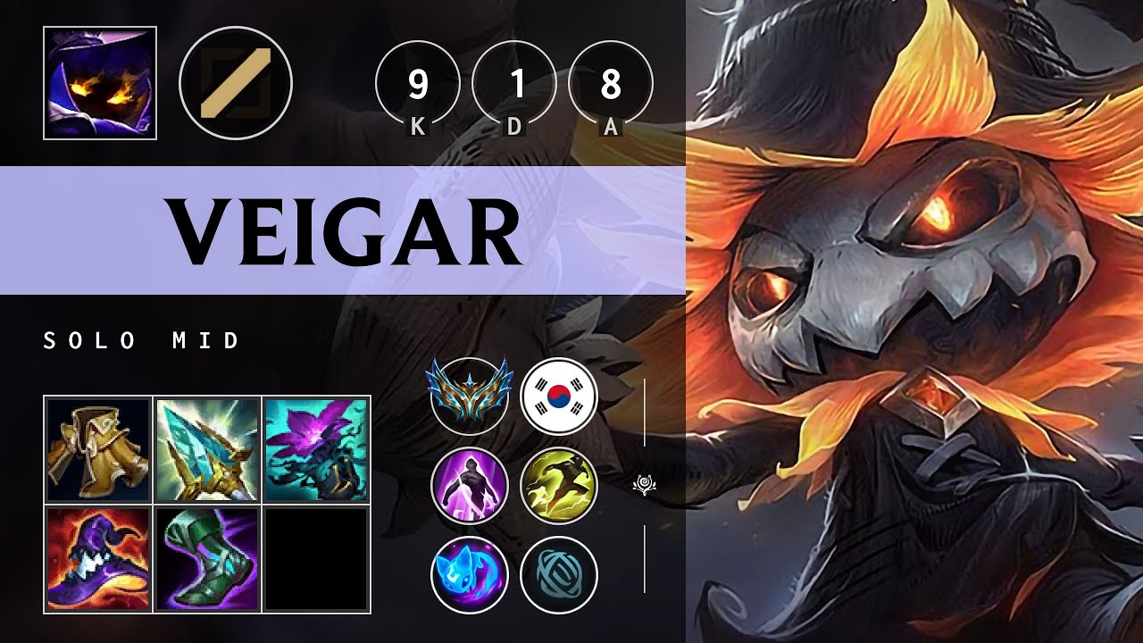 Veigar Mid vs Taliyah - KR Challenger Patch 25.21