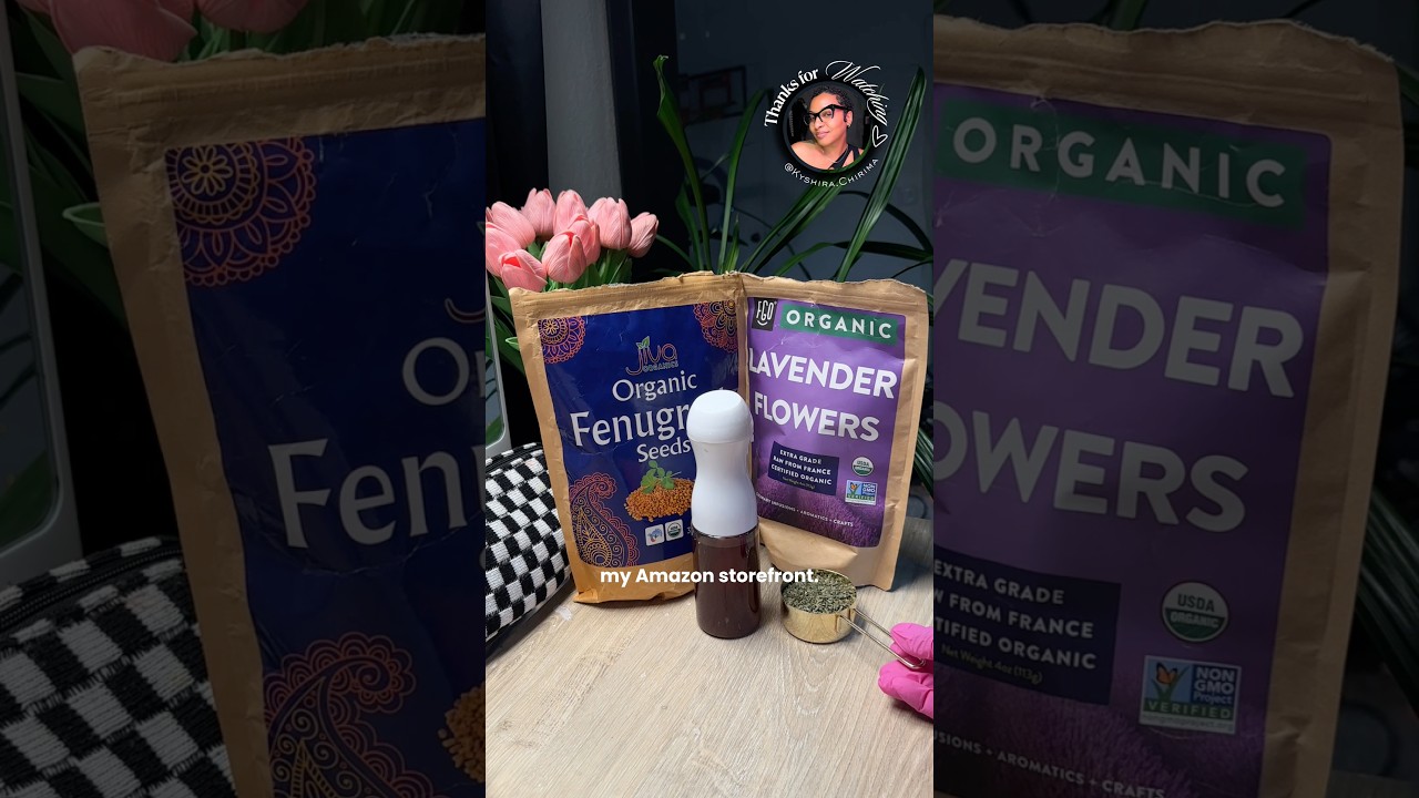 DIY Herbal Hair Mist for Moisture & Length Retention 🌿 | Fenugreek, Rosemary & Hibiscus