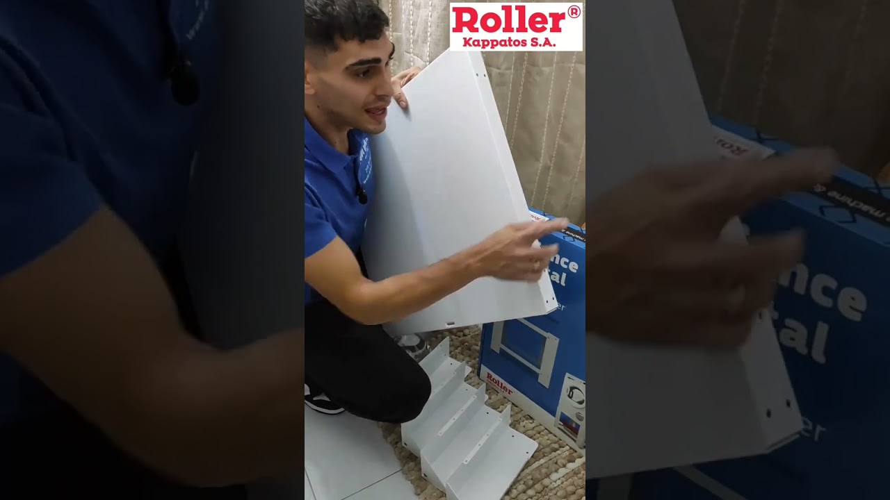 Roller Kappatos Υψηλή Βάση Πλυντηρίου/Στεγνωτηρίου Μεταλλική Λευκή 60*60cm