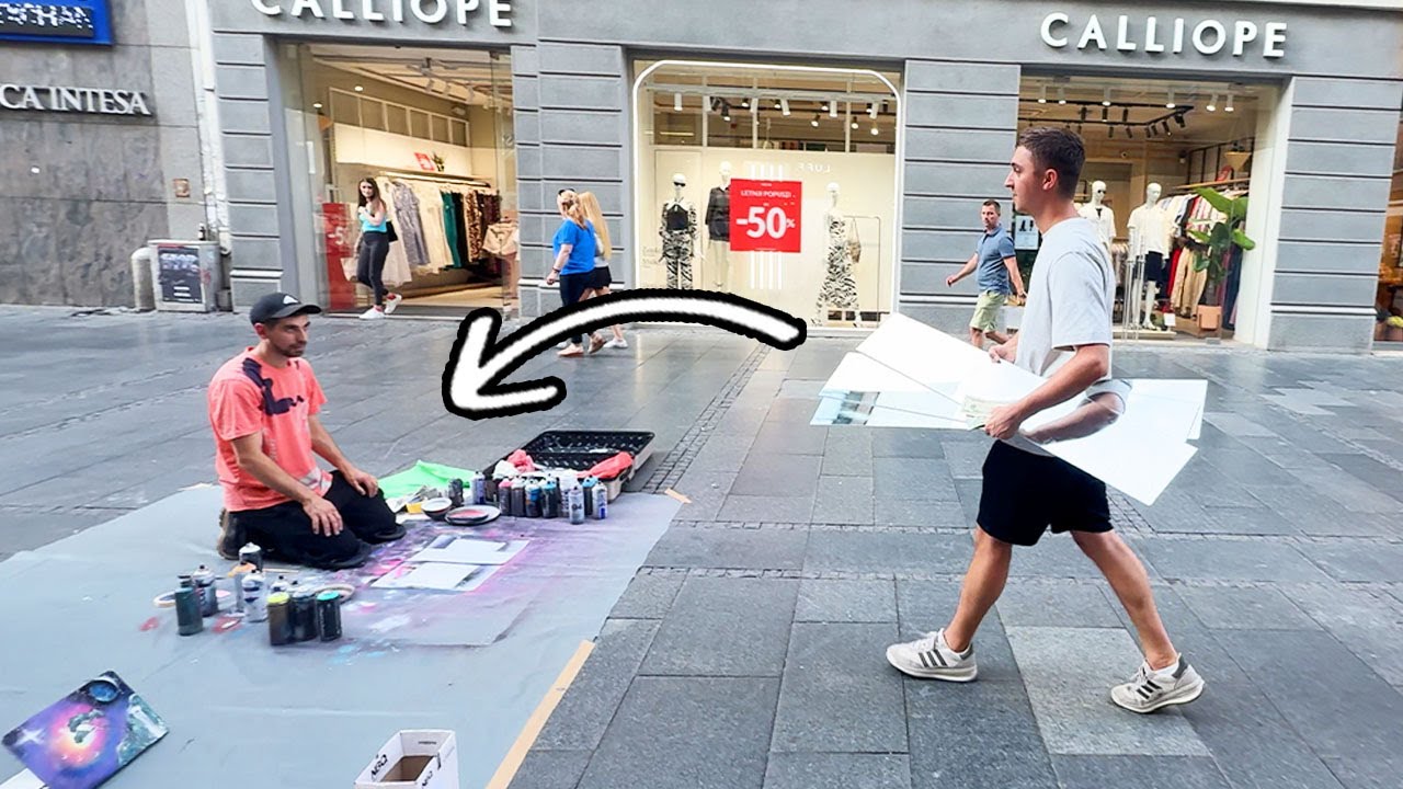 Asking a Street Artist an Unusual Question...