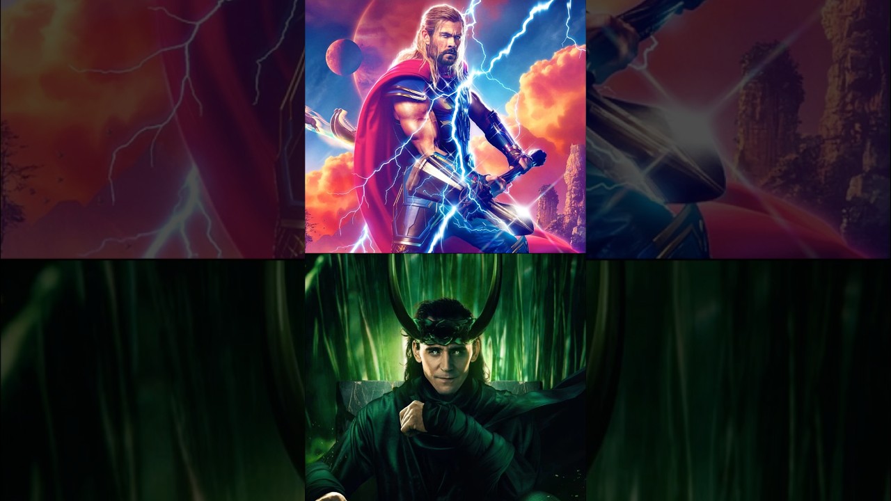 Who&rsquo;s More Stronger? Loki vs Thor? #marvel #loki #thor #shorts