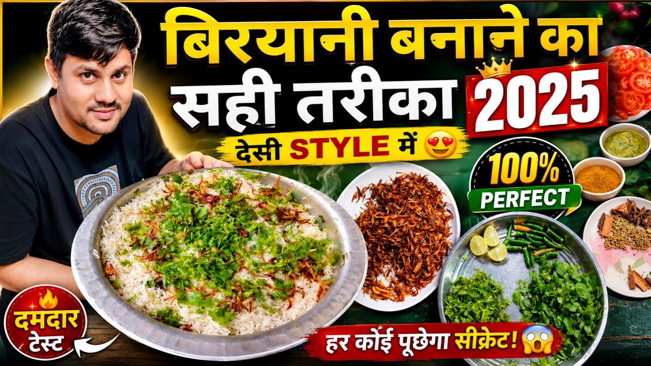 Biryani banane ka Sahi Tarika// 2025// desi style //😜Biryani banane ka sabse Sahi tarika/2025