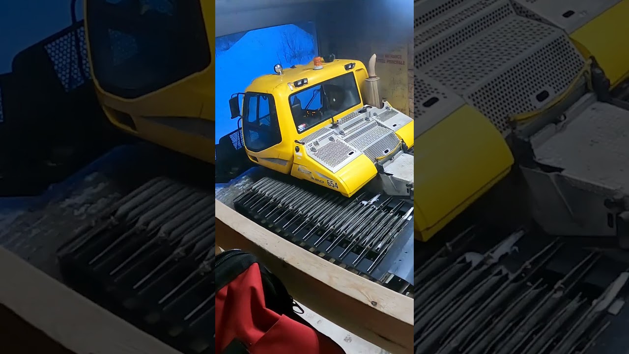 How Does a Snow Groomer Work? #winter #snow #snowfall