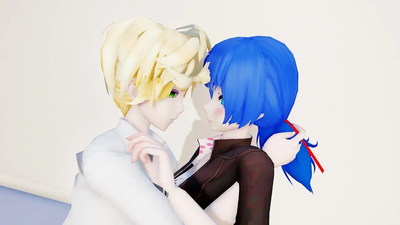 MMD Miraculous Narumi X Hirotaka Kiss scene Collection