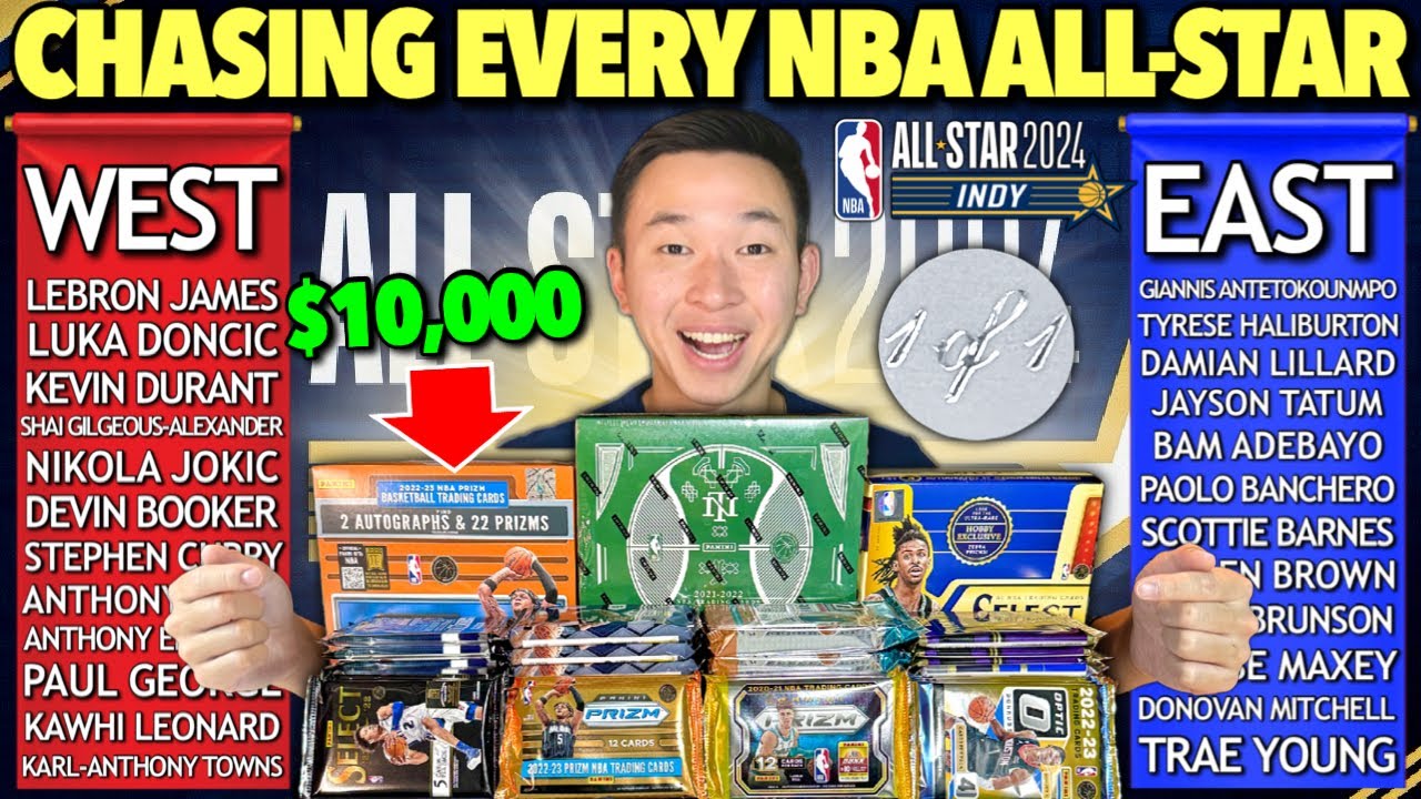Opening basketball packs until I pull EVERY 2024 NBA ALL-STAR (INSANE)! 😱🔥