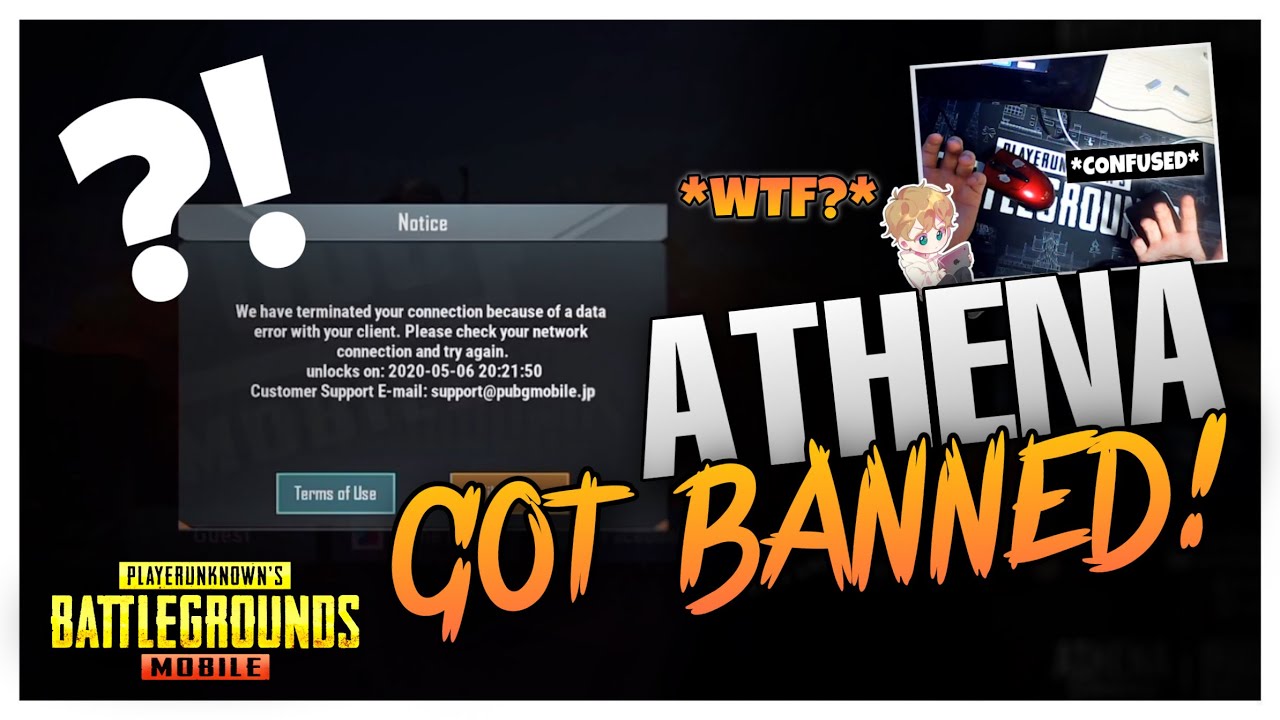 ATHENA GOT BANNED - PUBG MOBILE