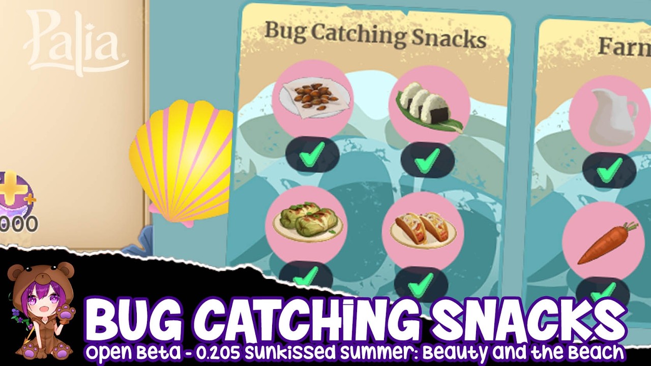 Bug Catching Snacks Bundle | Palia Sunkissed Summer: Beauty and the Beach Patch 0.205