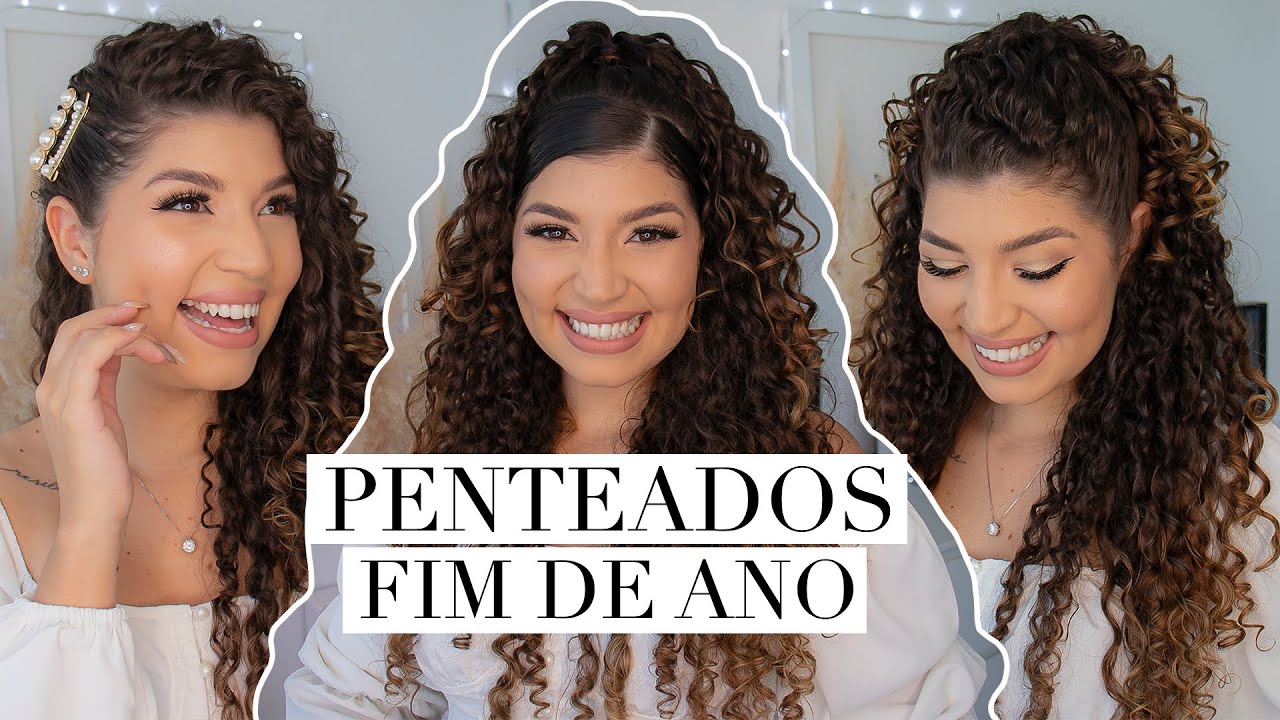 PENTEADOS FÁCEIS PARA O FIM DE ANO *cabelo cacheado* | por Jessica Melo