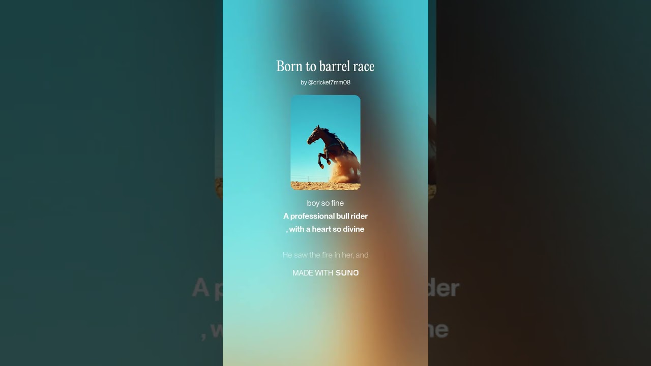 Born to barrel race