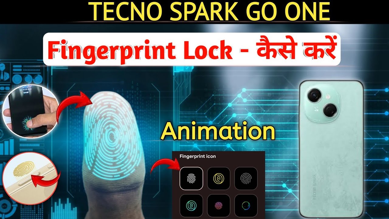 tecno spark go 1 5g fingerprint sensor Setting | tecno spark go 1 5g fingerprint lock, fingerprint