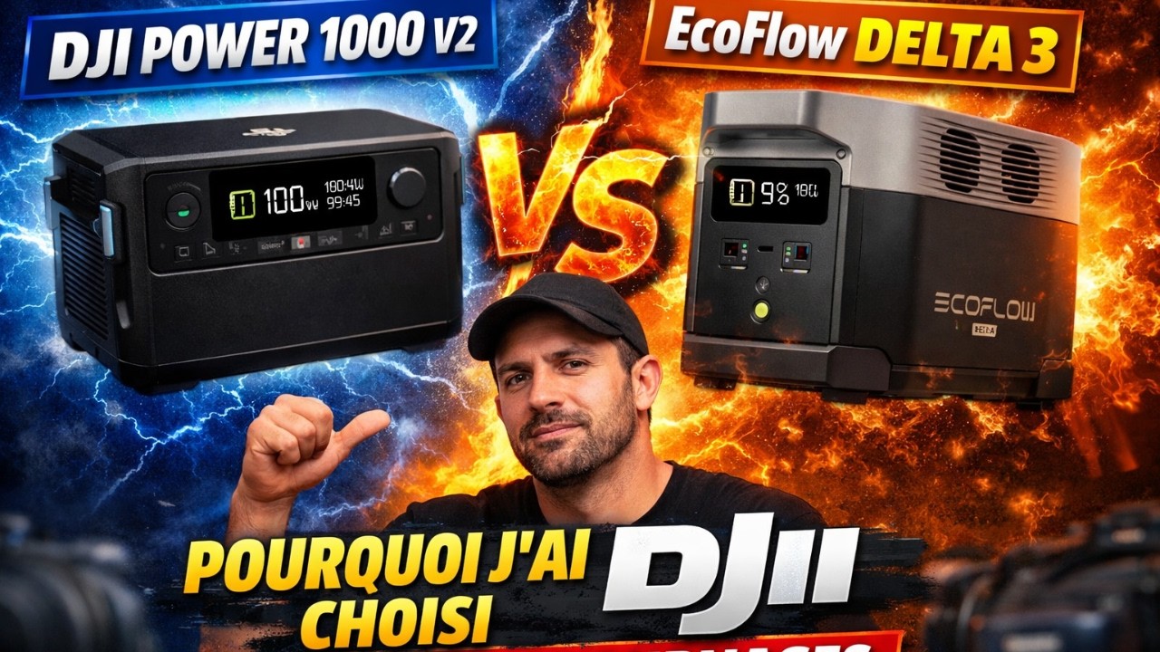 DJI Power 1000 V2 vs EcoFlow DELTA 3 : Pourquoi j'ai choisi DJI pour mes tournages
