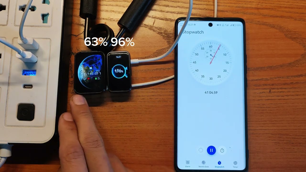 Huawei band 9 vs Xiaomi mi band 8 pro charging test