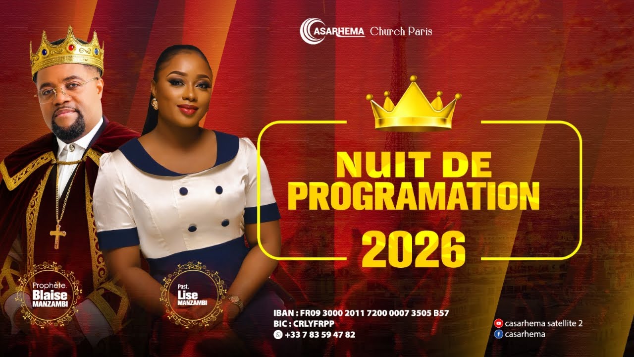 Nuits de programmation 2026 | Pasteur Lise Manzambi Proph&egrave;te Blaise Manzambi