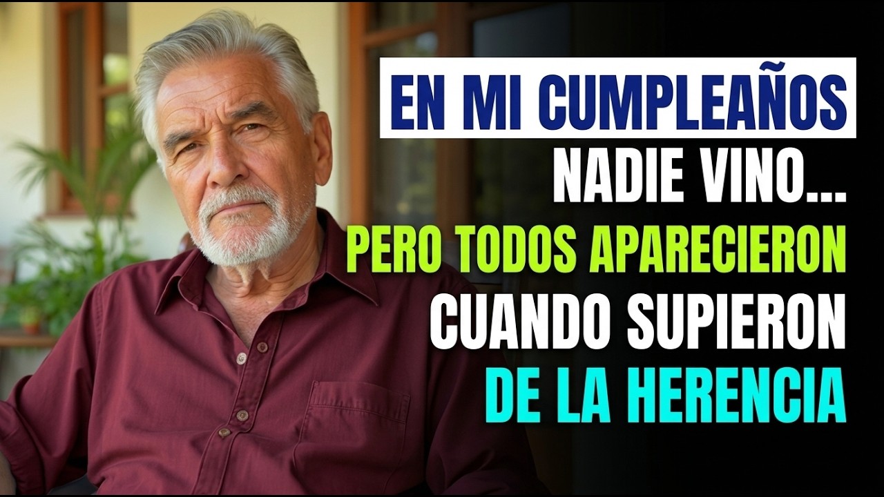 En mi FIESTA nadie vino    pero todos llegaron cuando supieron de la HERENCIA
