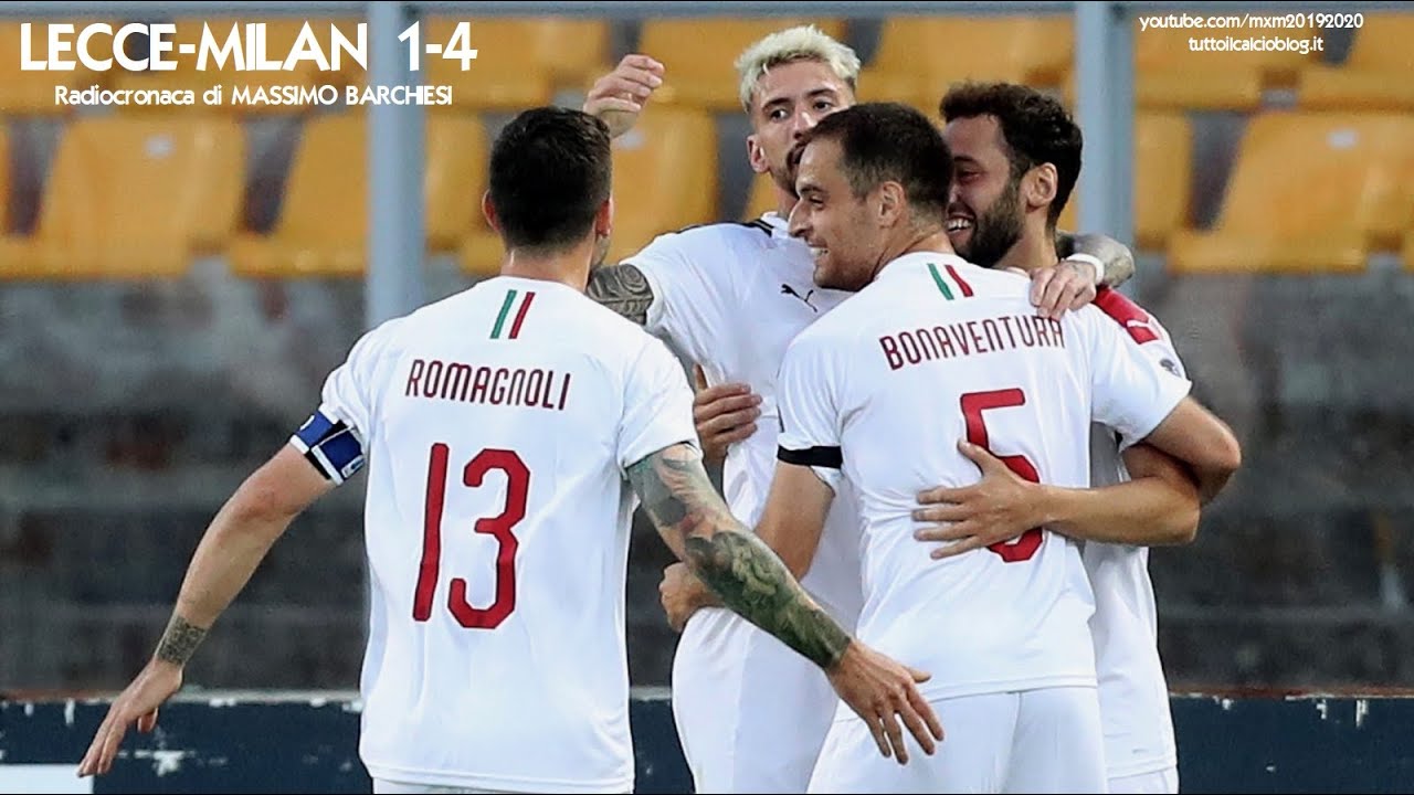LECCE-MILAN 1-4 - Radiocronaca di Massimo Barchiesi (22/6/2020) da Rai Radio 1