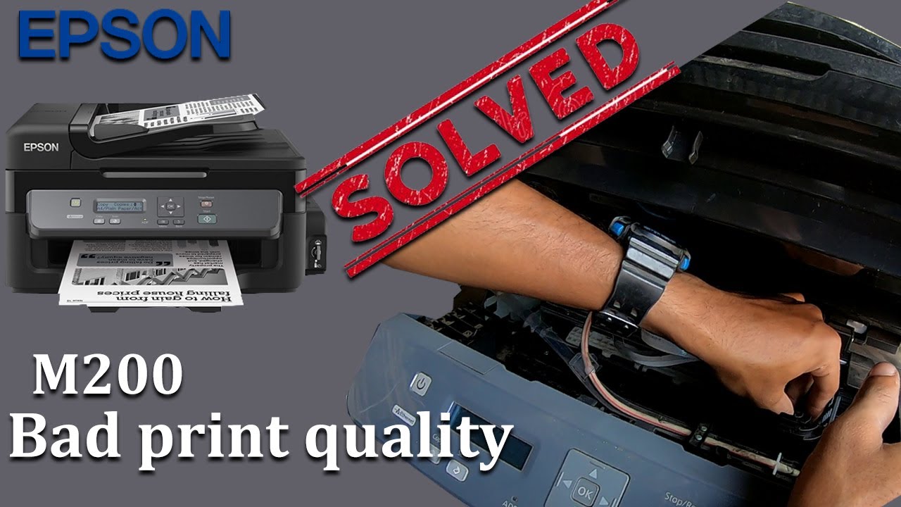 Epson m200 printing problem | Bad quality print