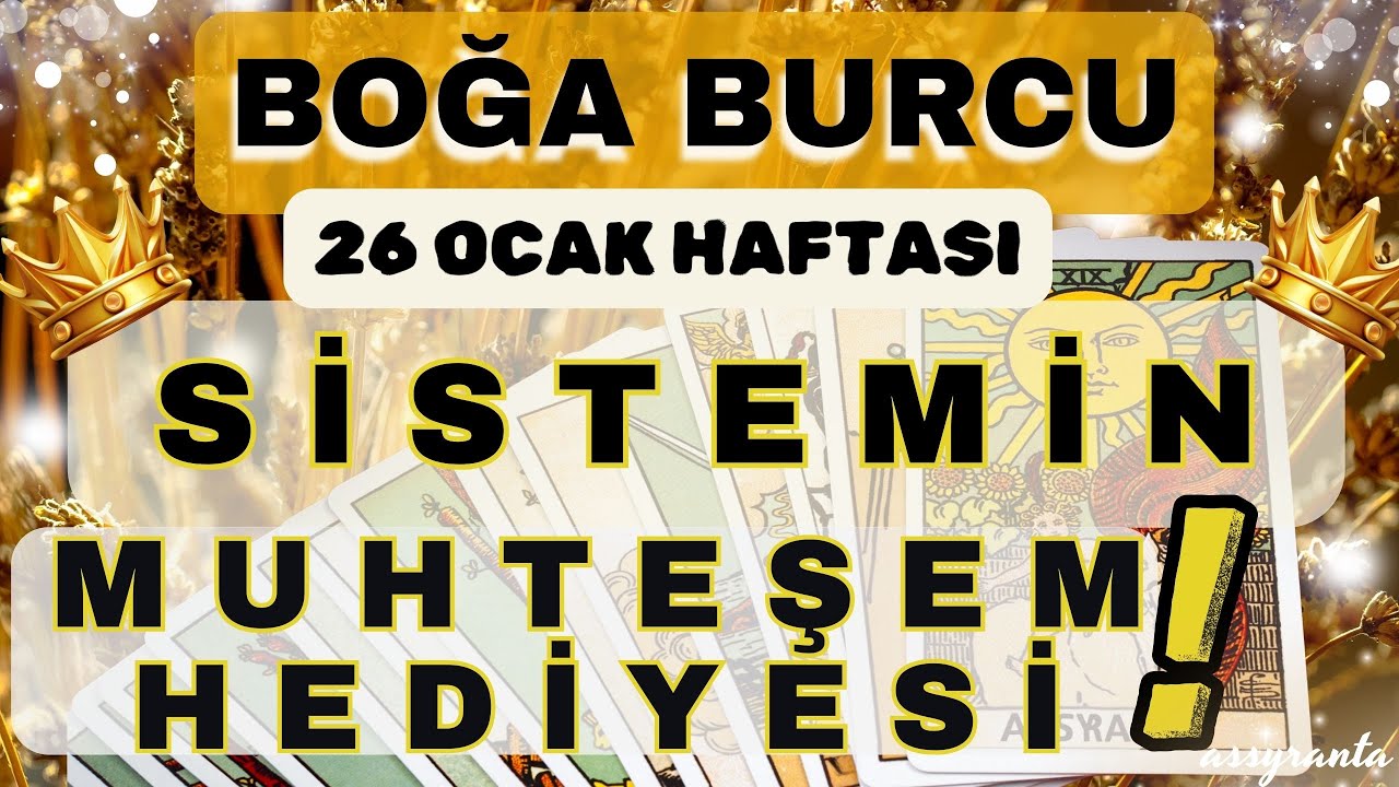 BOĞA BURCU 👑 O günler geldi❗😍🥰 Her şey geride kaldı❗🥰 Sistemin muhteşem hediyesi😍 26 OCAK HAFTASI ❄️