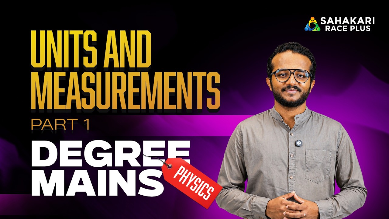 UNITS AND MEASUREMENTS PART 1 | KPSC DEGREE MAINS 2026 | University Asst ,Company Board Asst, SBCID