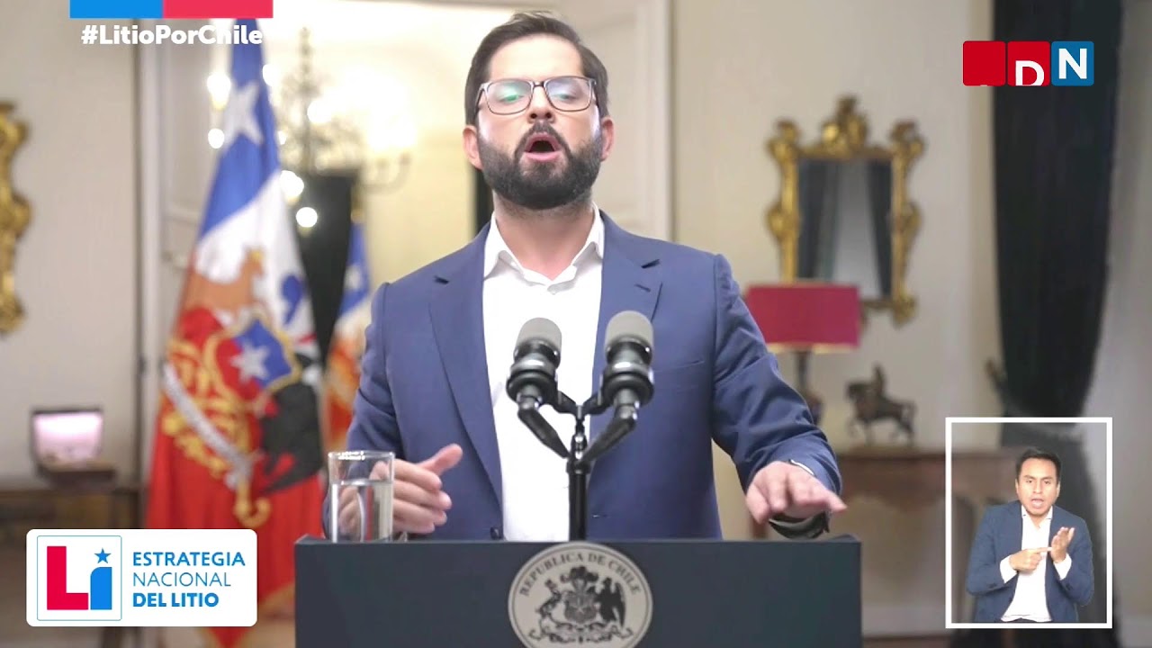 🔴 EN VIVO | Presidente Gabriel Boric da a conocer la Pol&iacute;tica Nacional del Litio