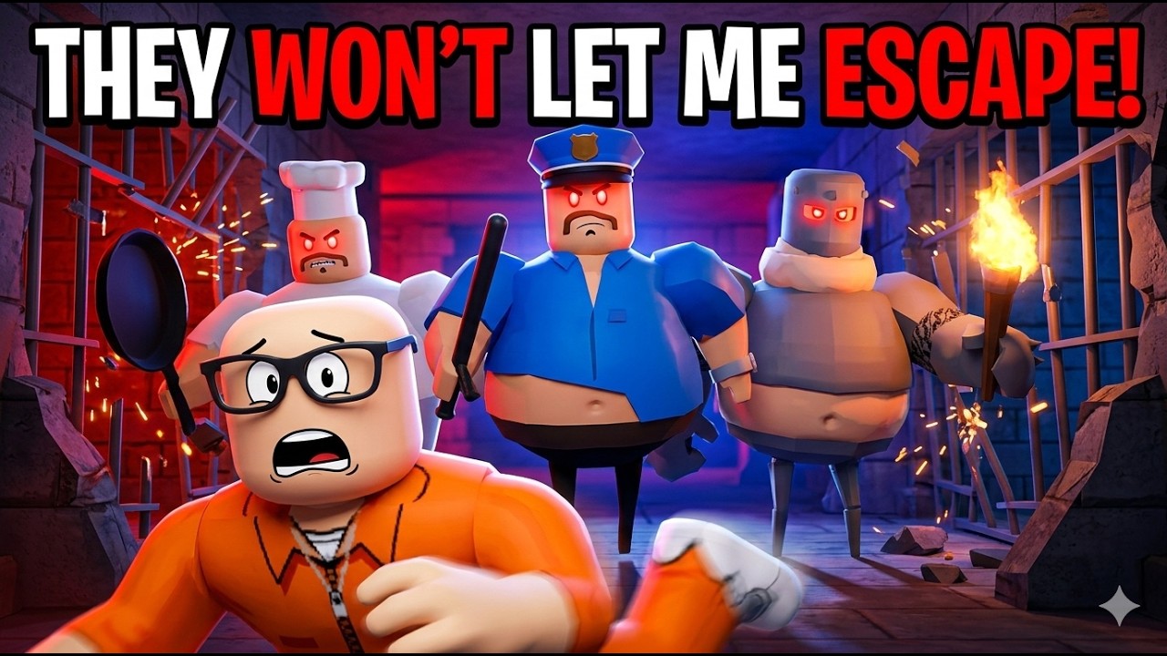 Escaping Barry's Prison! Roblox Obby