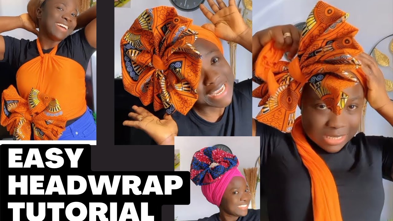 🔥🔥🔥5 EASY & QUICK HEADWRAP WITH DRESSING TUTORIAL/Headscarf/Turban/Ankara Styles