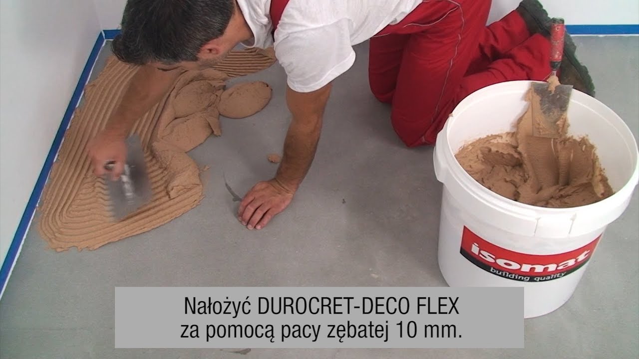 ISOMAT: Kompletny system powłok mikrocementowych - zastosowanie na podłogach (DUROCRET-DECO FLEX)