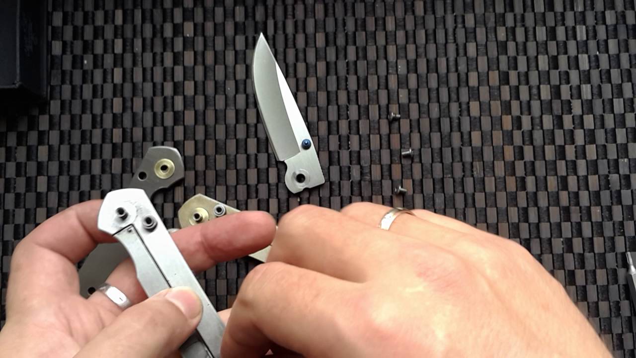 Ремонт ножа Sebenza small titanium China.Китай .