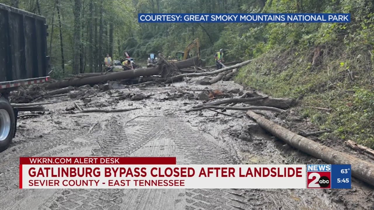 Gatlinburg, TN bypass closed after landslide