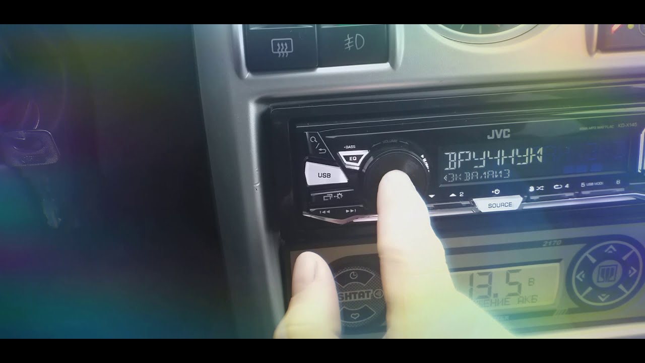 Настройка JVC KD-X145 (Читайте описание)