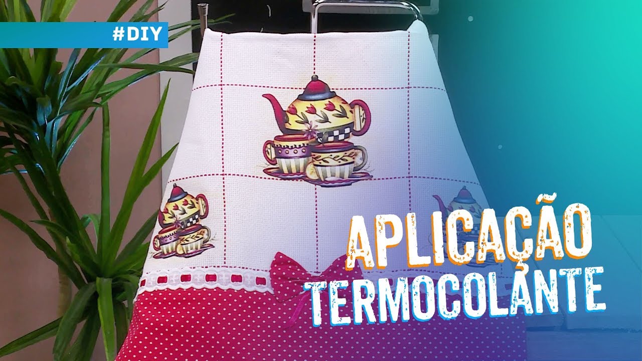 Aplica&ccedil;&atilde;o com termocolante por Deize Costa
