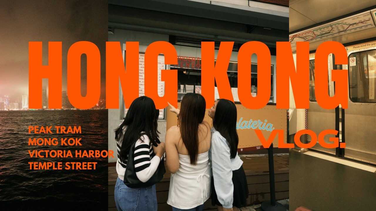 Hong Kong Travel Vlog | Foggy Peak Tram + Ladies Market + Symphony of Lights + Street Foods