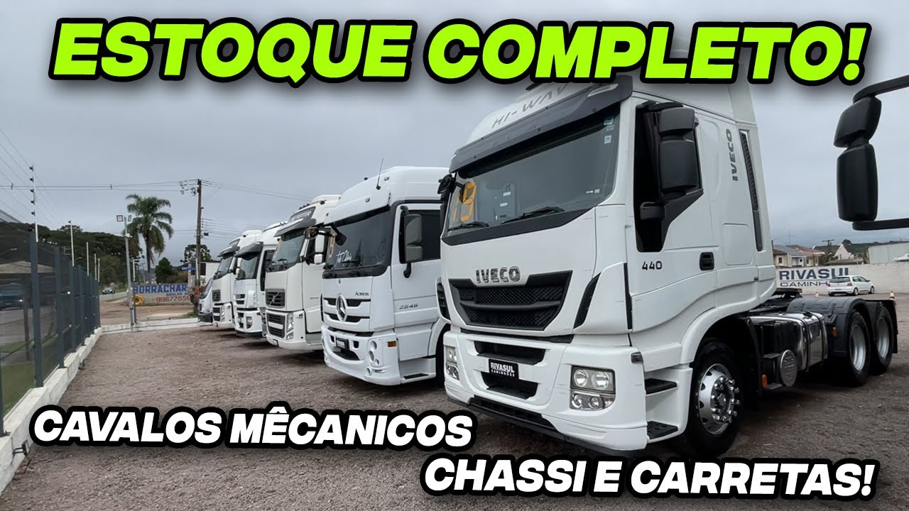 DIVERSAS OPÇÕES DISPONÍVEIS NA NOVA LOJA PARCEIRA DO VENDA TRUCK! RIVASUL CAMINHÕES DE CURITIBA/PR!