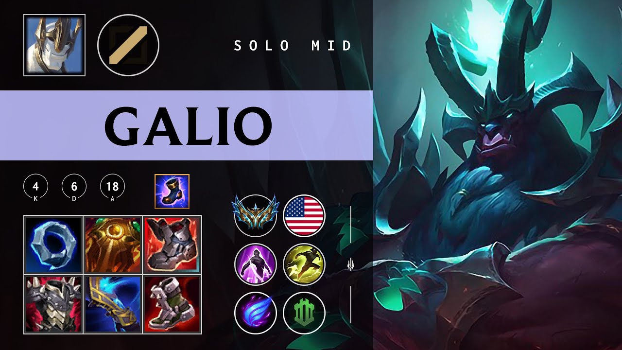Galio Mid vs Zed - NA Challenger Patch 26.01