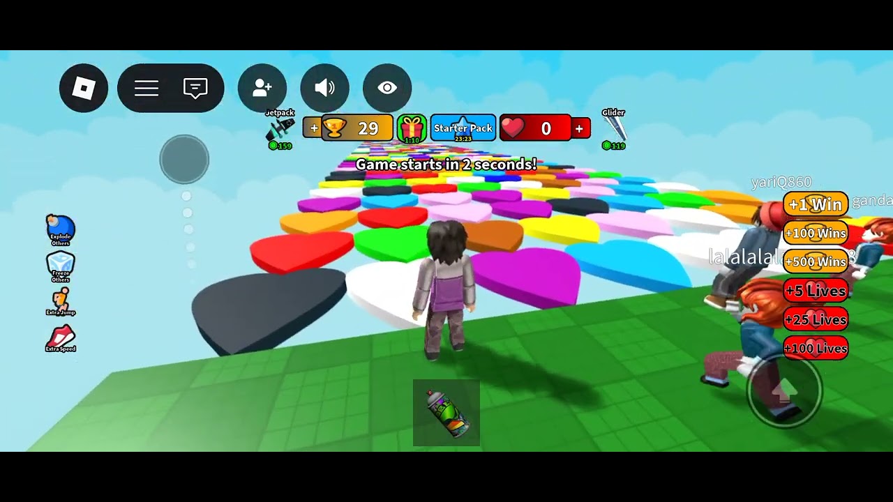 Color block run in the Roblox only now 