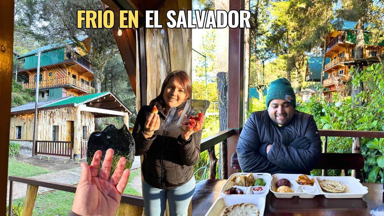El punto más FRIO 🥶 de El Salvador, cabañas en el pital en Chalatenango 