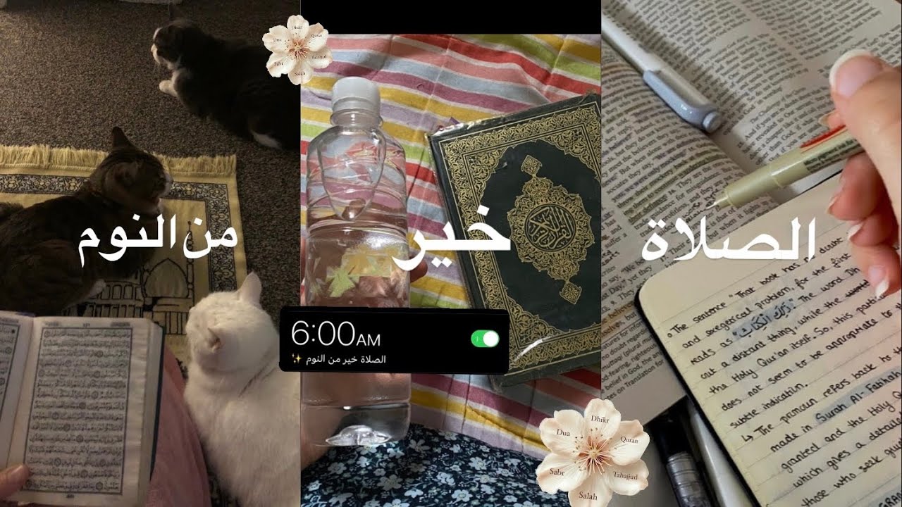 Waking up at 6AM✨/ صلاة الفجر/ الدراسة صباحاً/ فضفضة من القلب 💕