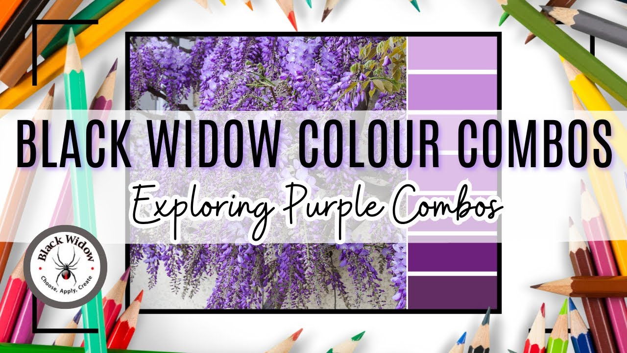 BLACK WIDOW Pencils Colour Combinations: Exploring Purple