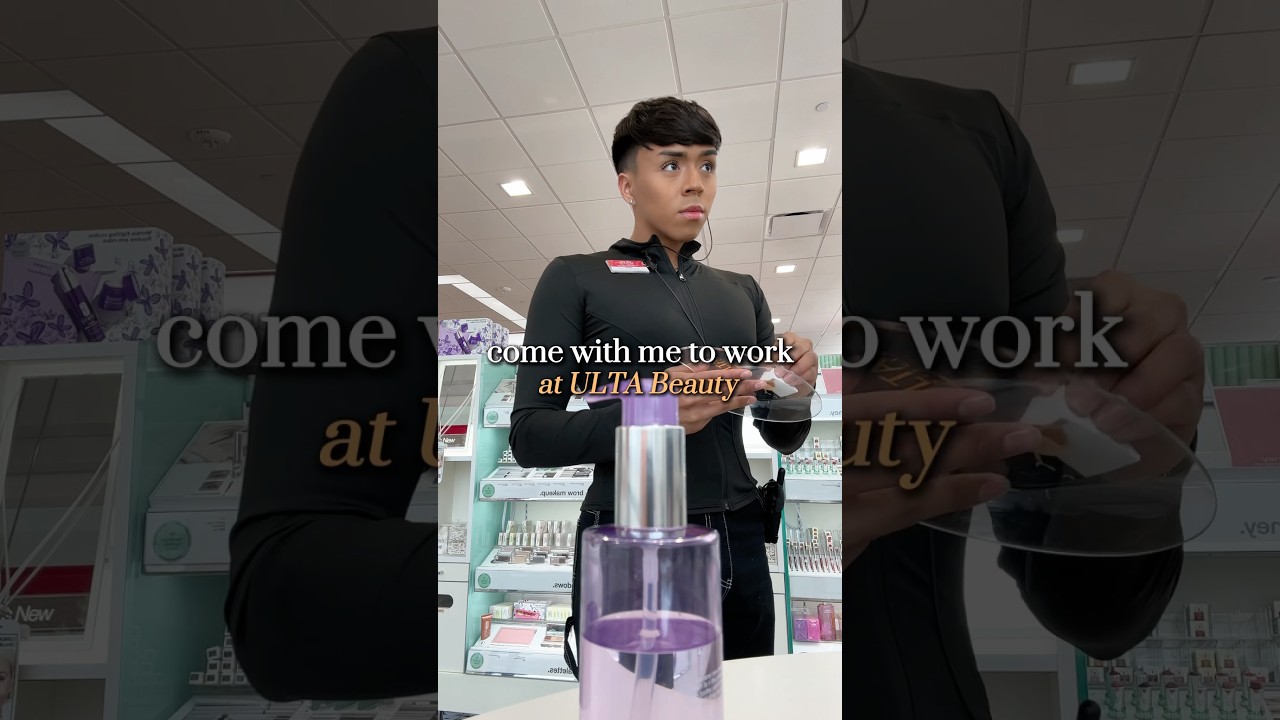 A chaotic Ulta Beauty vlog 🧡 #comewithme #workvlog #ultabeauty #fyp