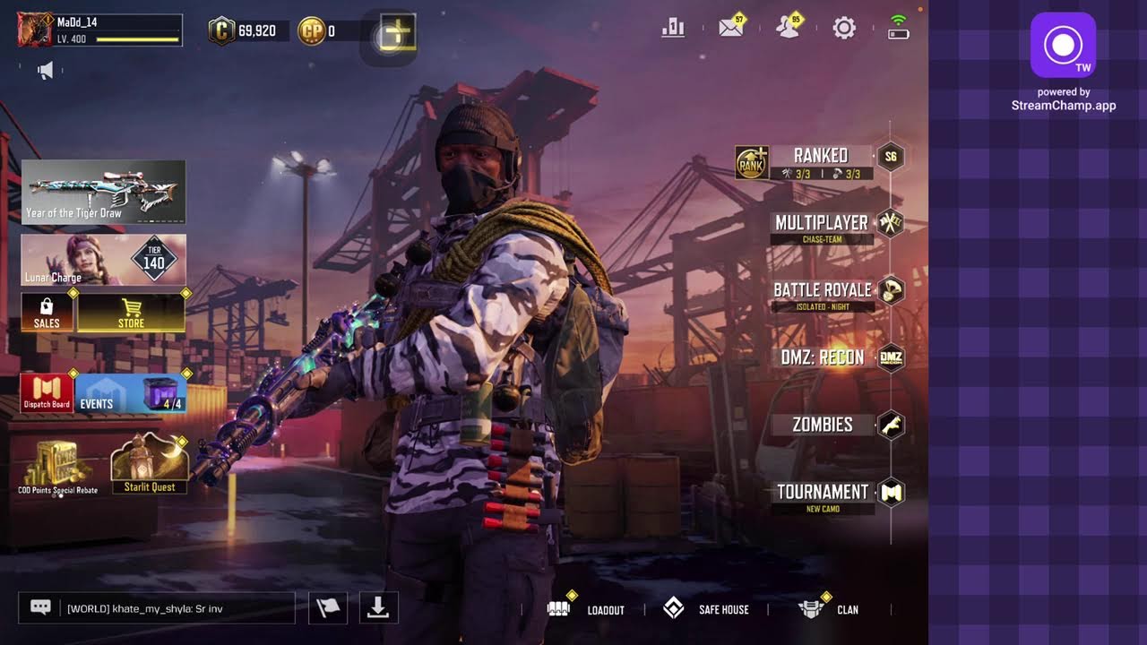 Broadcast powered by StreamChamp