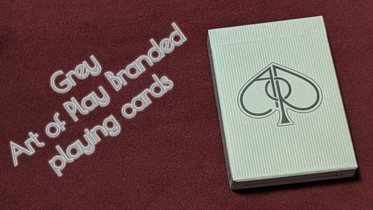 Daily deck review day 65 - Grey Art of Play Branded playing cards