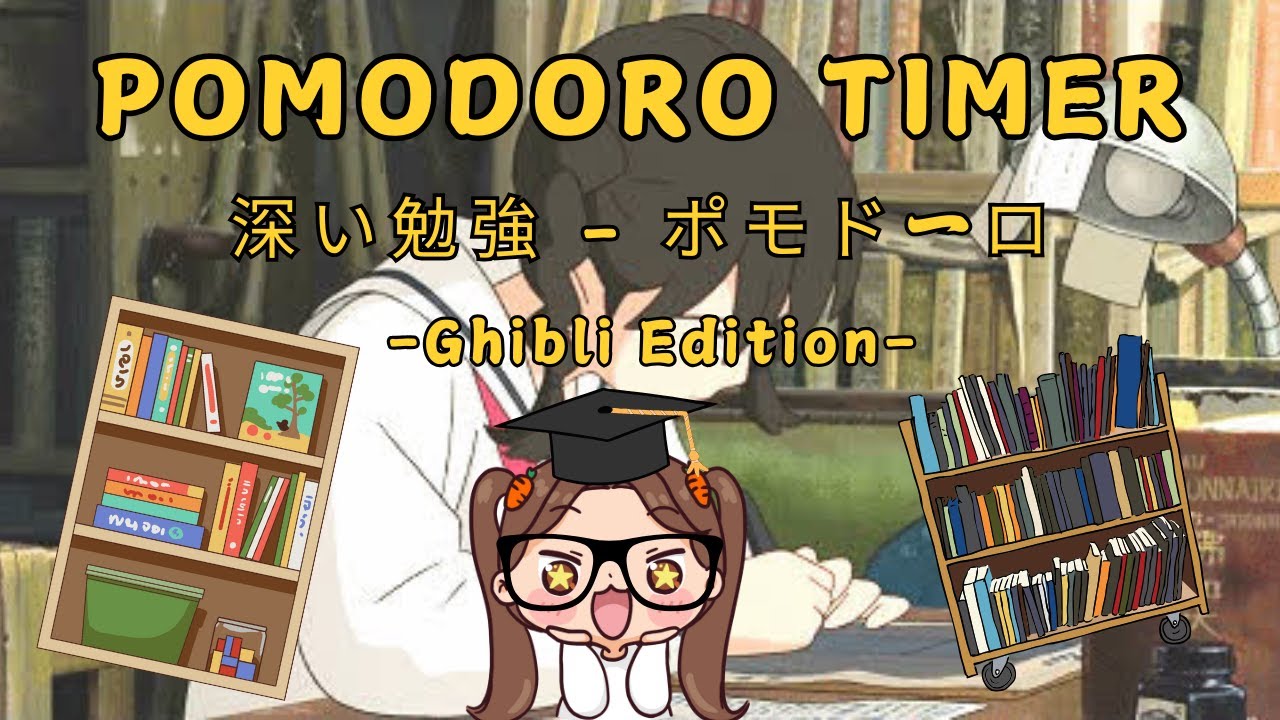 🎎 GHIBLI POMODORO TIMER - 2 Sessions of 25 Minutes Study 📚