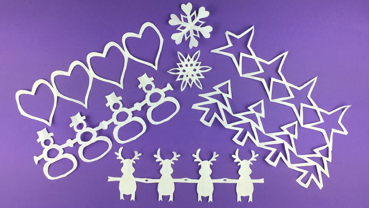 Идеи для поделок на Новый год и Рождество ❄ DIY украшения на елку  ❄ Гирлянды и снежинки