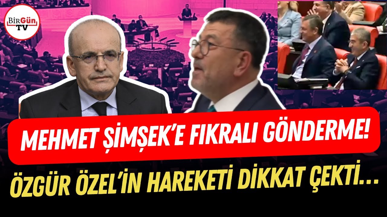 Veli Ağbaba’dan Mehmet Şimşek’e fıkralı gönderme! I O anlarda Özgür Özel’in hareketi dikkat çekti…