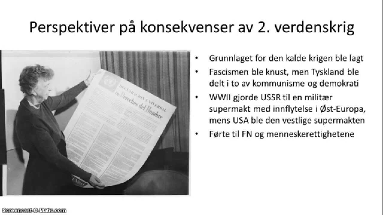 Andre verdenskrig - 3/3 - Konsekvensene