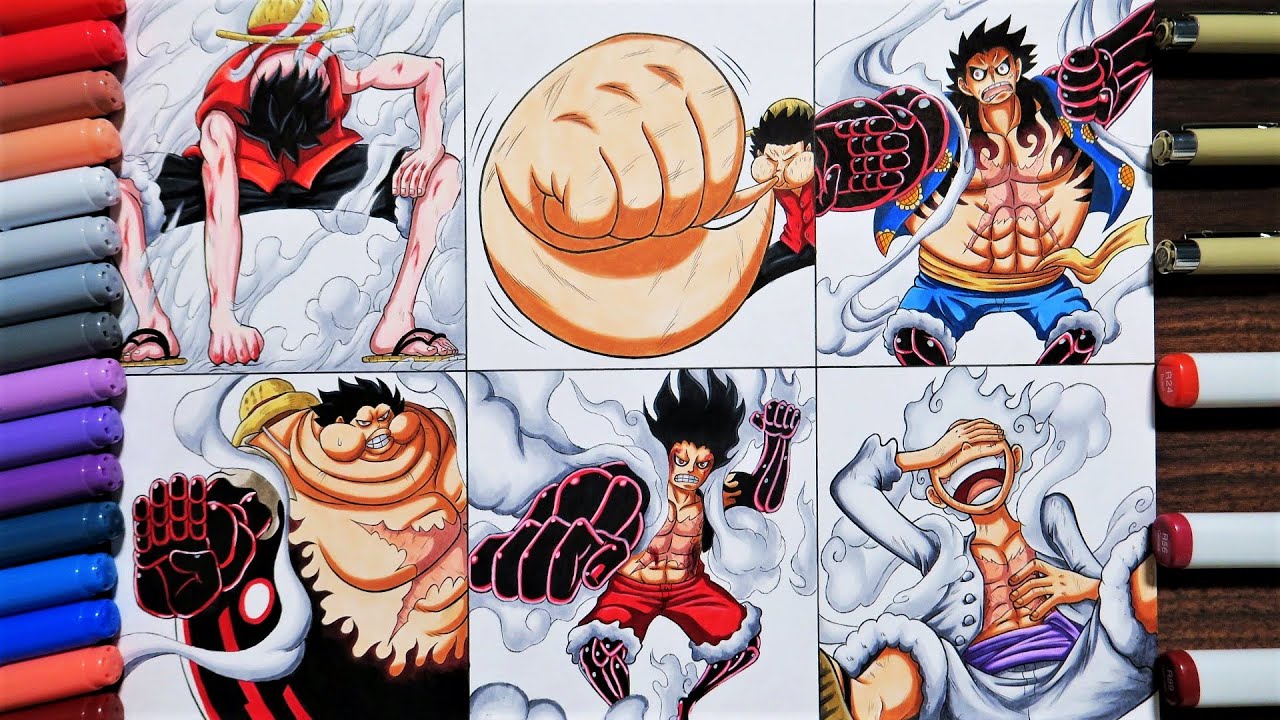 Drawing Luffy | All Gears - ONE PIECE