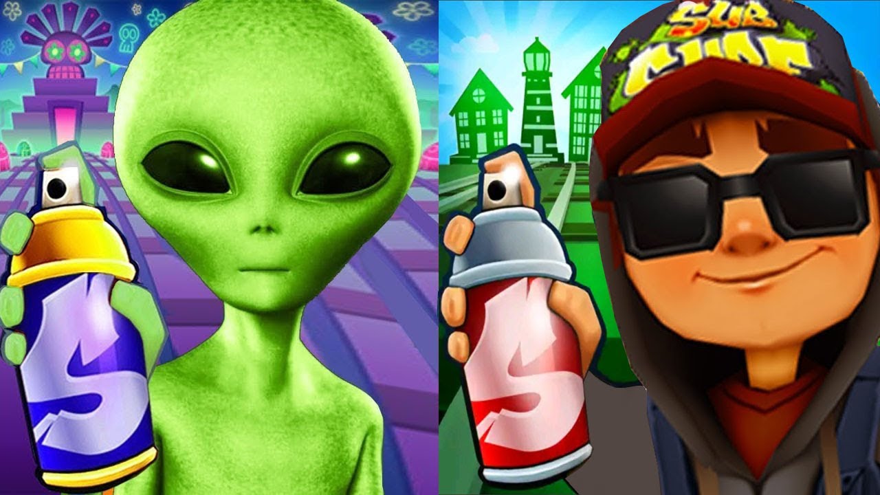 Subway Surfers Iceland 2022 Jake Dark Outfit vs Alien Run Gameplay HD