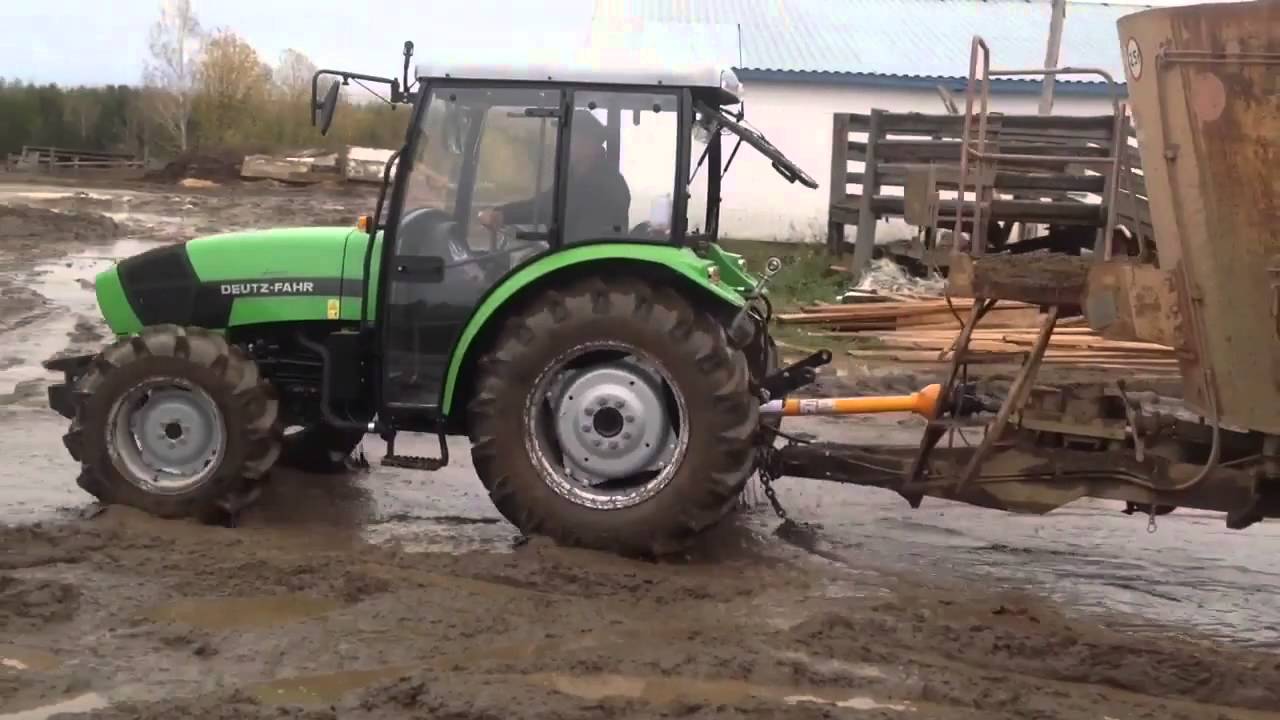Трактор DEUTZ-FAHR Agrolux 4.80 на работах в Кировской области